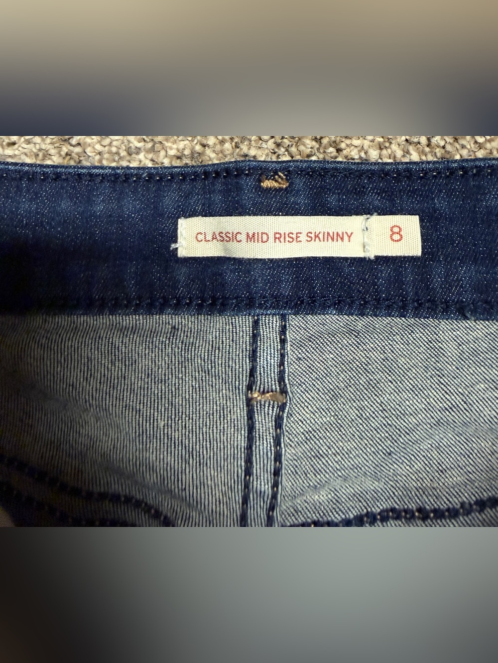 Levi's Classic Mid-Rise Women's Blue Skinny Jeans Size 8 - Picture 4 of 7